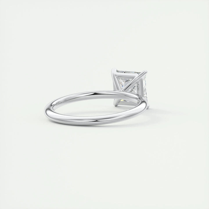 2ct Princess F- VS1 Diamond Solitaire Engagement Ring