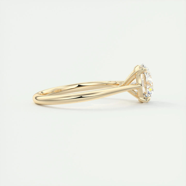 2ct Round F- VS1 Diamond Solitaire Engagement Ring