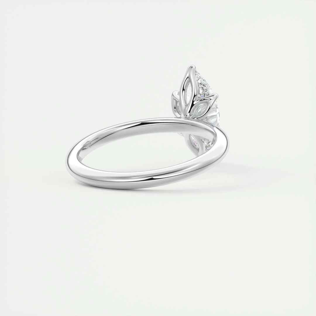 1.5ct Marquise Shaped F- VS1 Diamond Solitaire Setting Engagement Ring