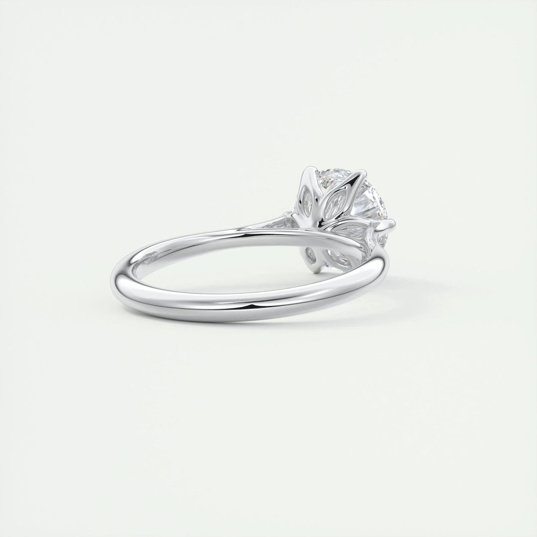2ct Round F- VS1 Diamond Engagement Ring with Cathedral Setting
