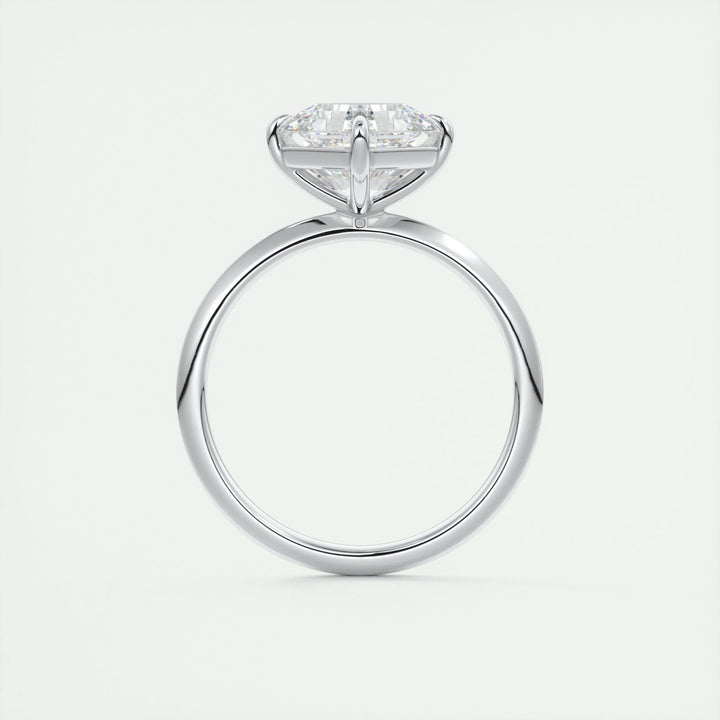 2ct Asscher F- VS1 Diamond Solitaire Engagement Ring