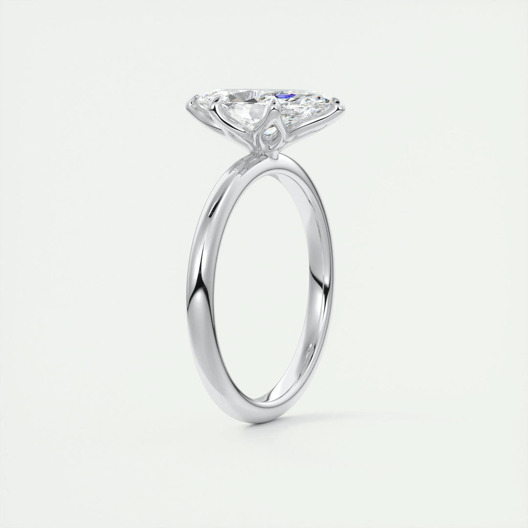 IGI CERTIFIED 1.5CT MARQUISE-SHAPED F-VS1 LAB GROWN DIAMOND SOLITAIRE ENGAGEMENT RING
