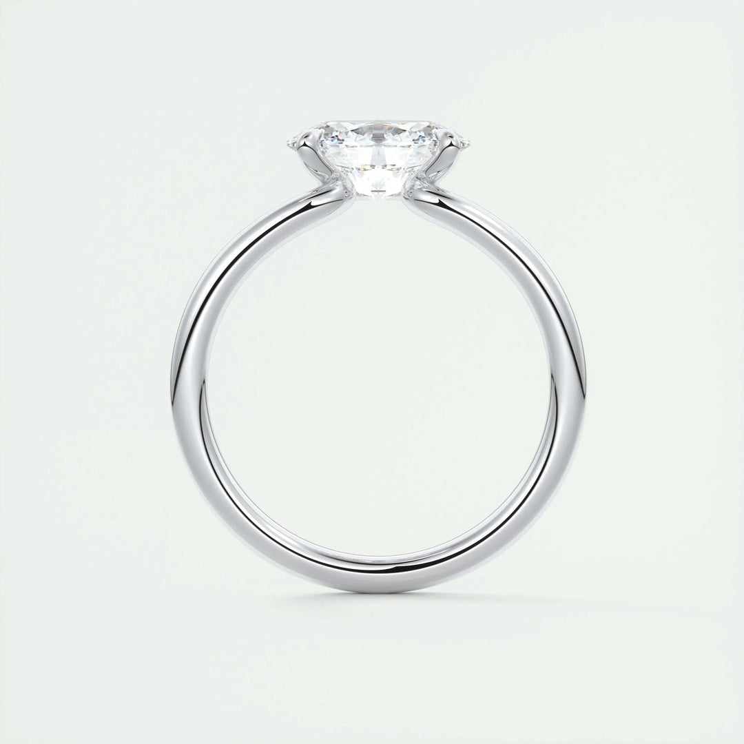 1.5ct Oval F- VS1 Diamond Solitaire Engagement Ring
