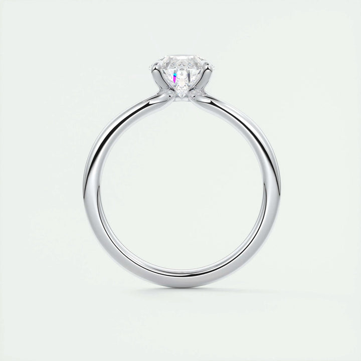 2ct Pear Shaped  Diamond Solitaire Engagement Ring With F- VS1 Clarity