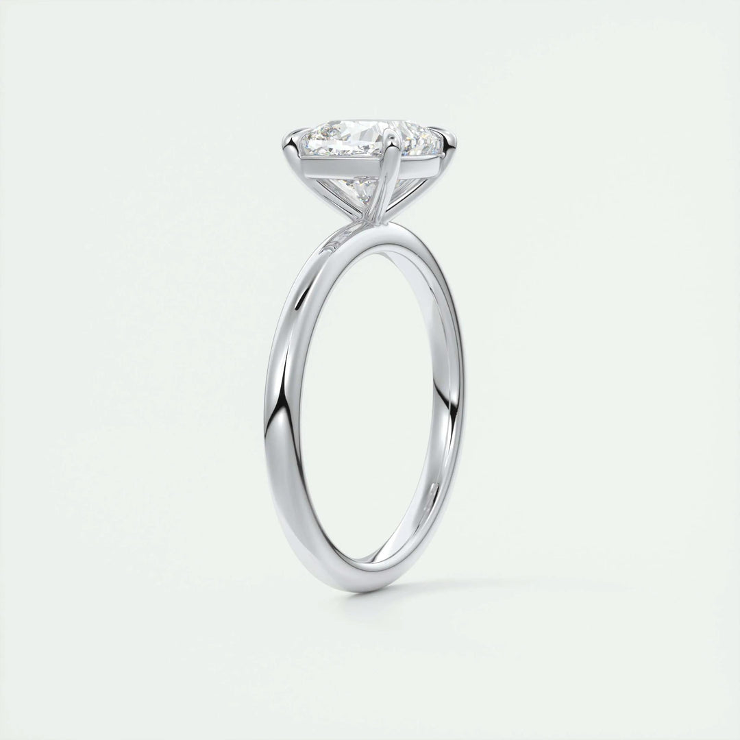 Exquisite 2ct Cushion-Cut F-VS1 Lab-Grown Diamond Solitaire Engagement Ring in 14K or 18K Solid Gold - IGI Certified