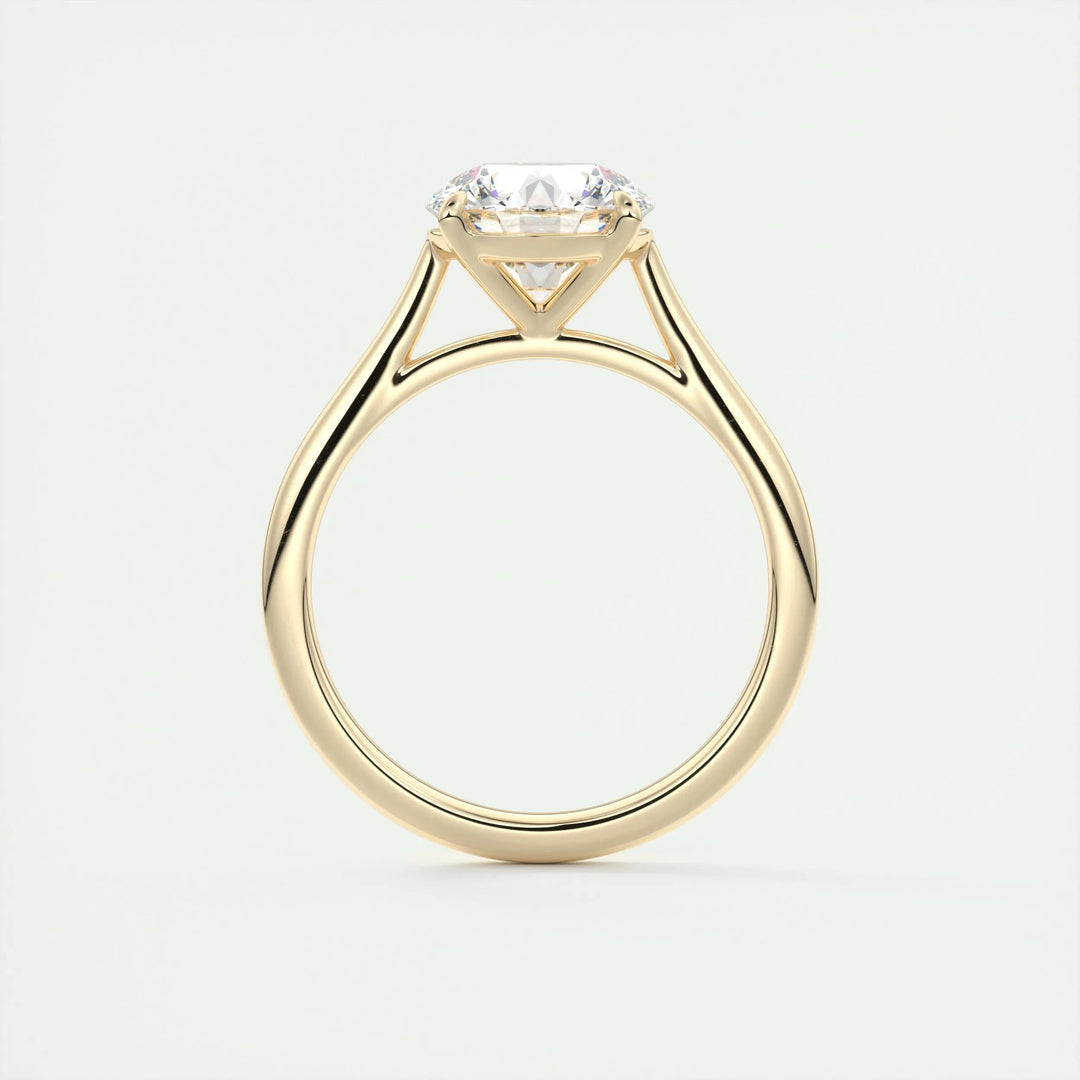 2ct Round F- VS1 Diamond Solitaire Engagement Ring