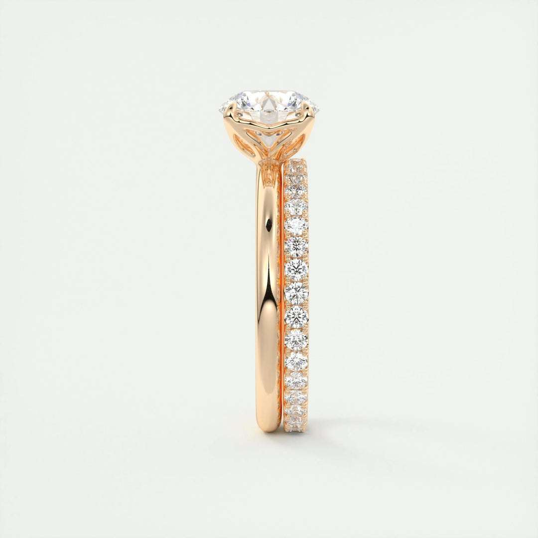 1.5ct Round Diamond Solitaire Engagement Ring With F- VS1 Clarity