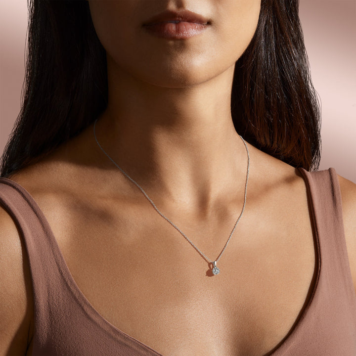 1.50 CT Lab-Grown Diamond Necklace in Solid Gold