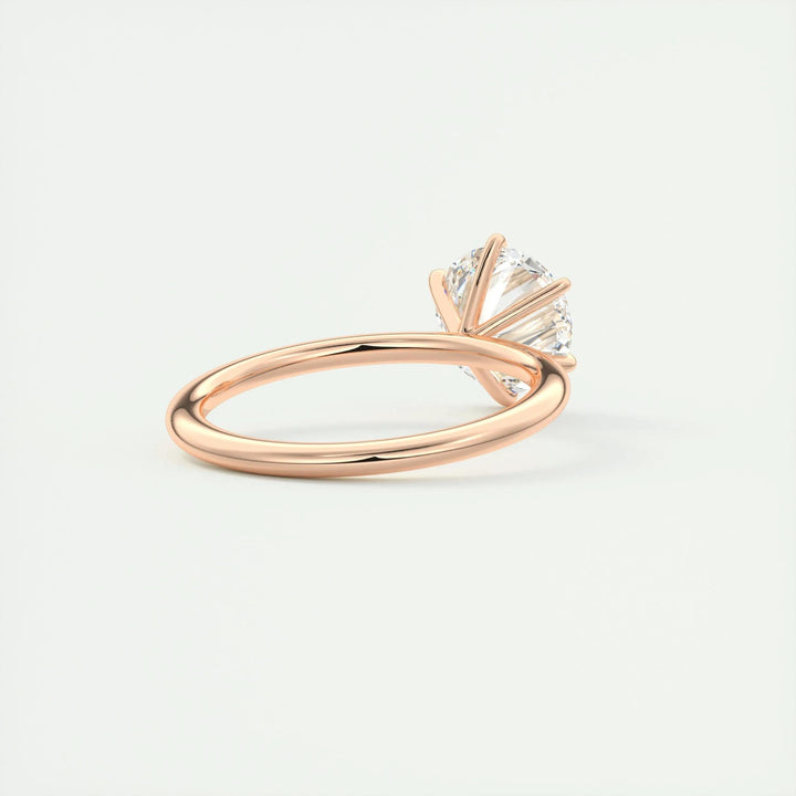 2ct Round F- VS1 Diamond Solitaire Engagement Ring