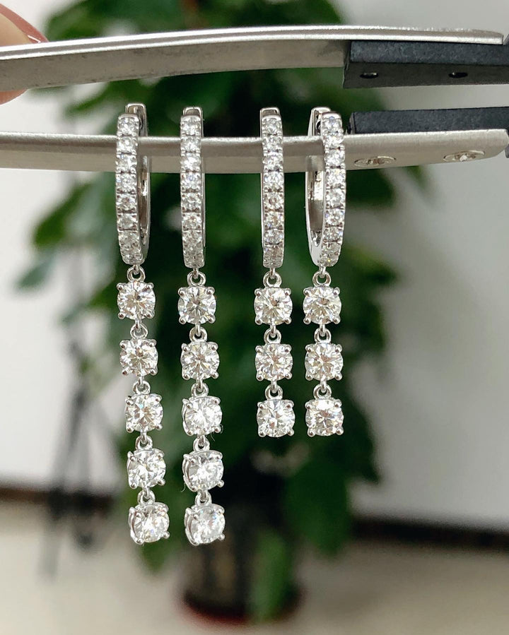 2.50 CT Round G/VS Lab Grown Diamond Earrings