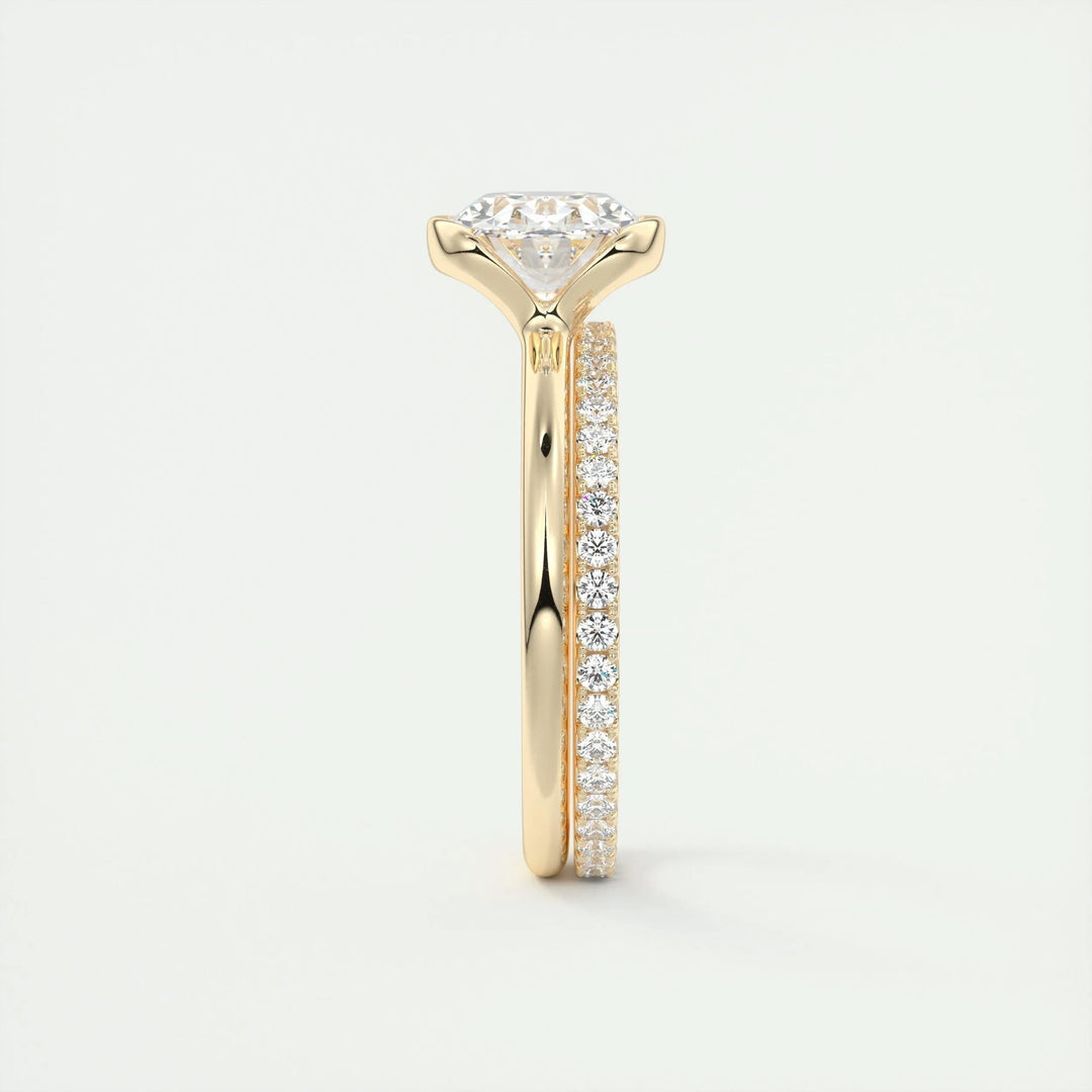 2ct Oval Cut Diamond Solitaire Engagement Ring With F- VS1 Clarity