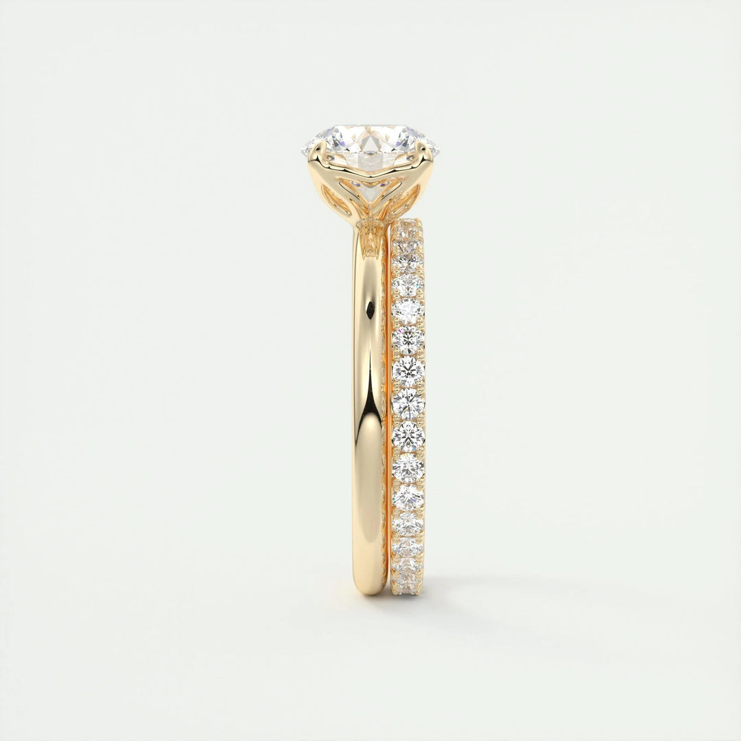 1.5ct Round Diamond Solitaire Engagement Ring With F- VS1 Clarity