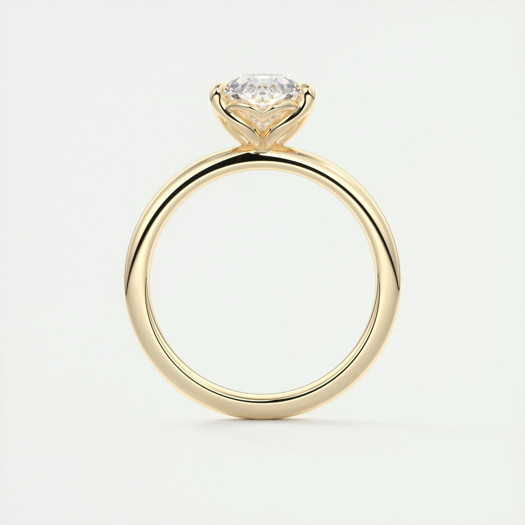 IGI Certified 2ct Pear F-VS1 Lab Grown Diamond Solitaire Engagement Ring in 14K or 18K Solid Gold