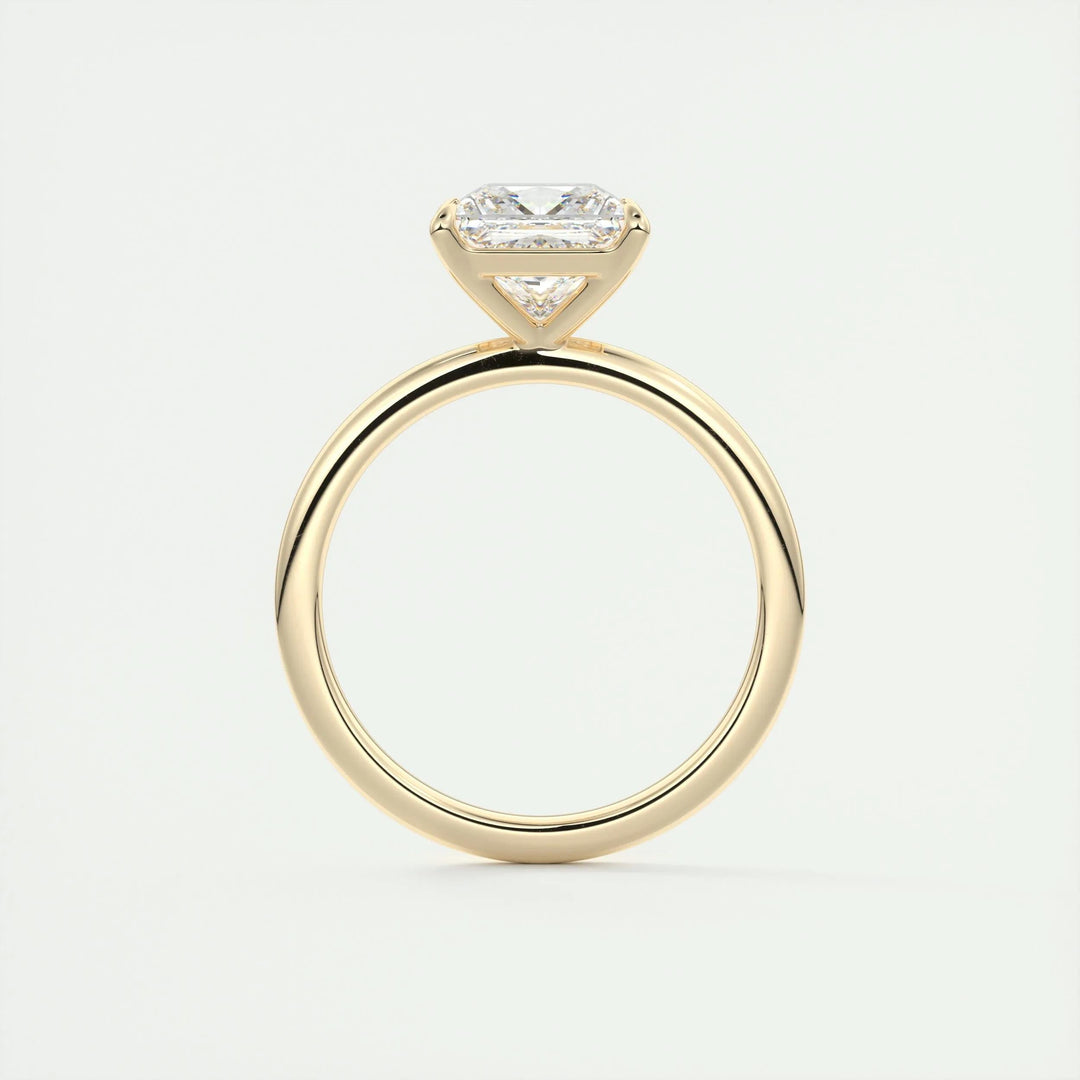 2ct Princess F- VS1 Diamond Solitaire Engagement Ring
