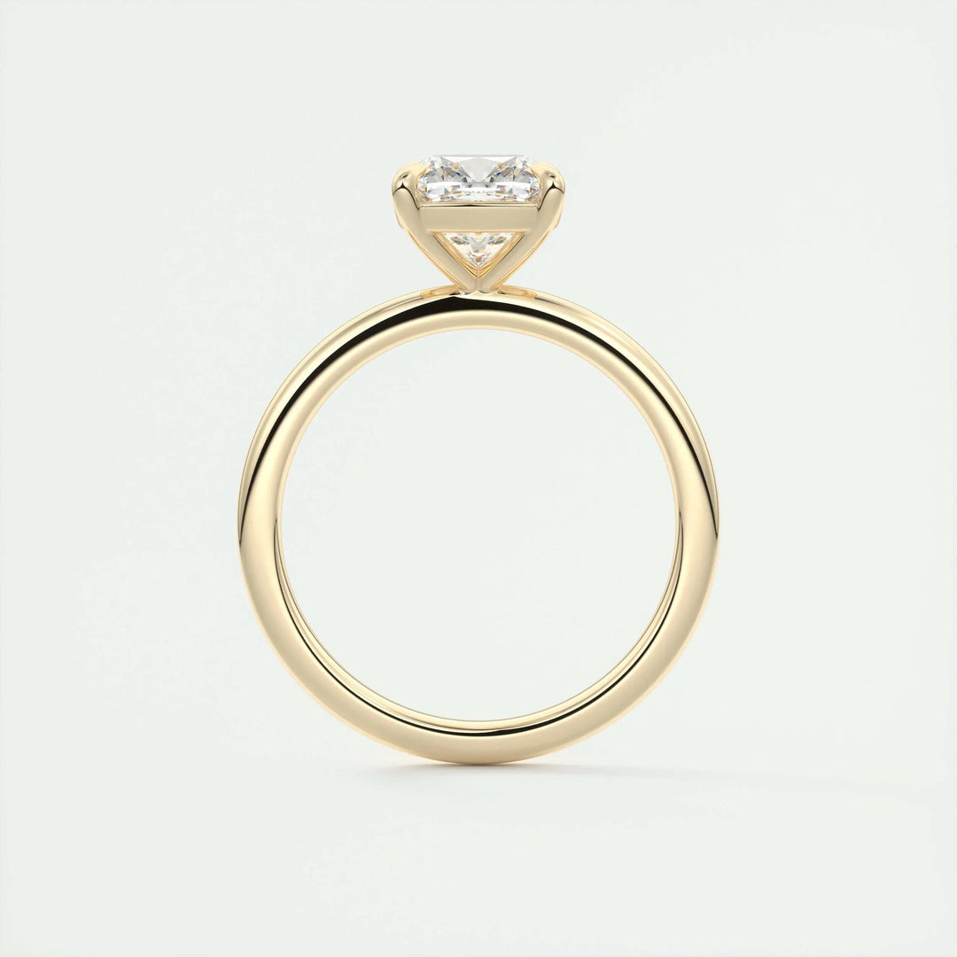 Exquisite 2ct Cushion-Cut F-VS1 Lab-Grown Diamond Solitaire Engagement Ring in 14K or 18K Solid Gold - IGI Certified