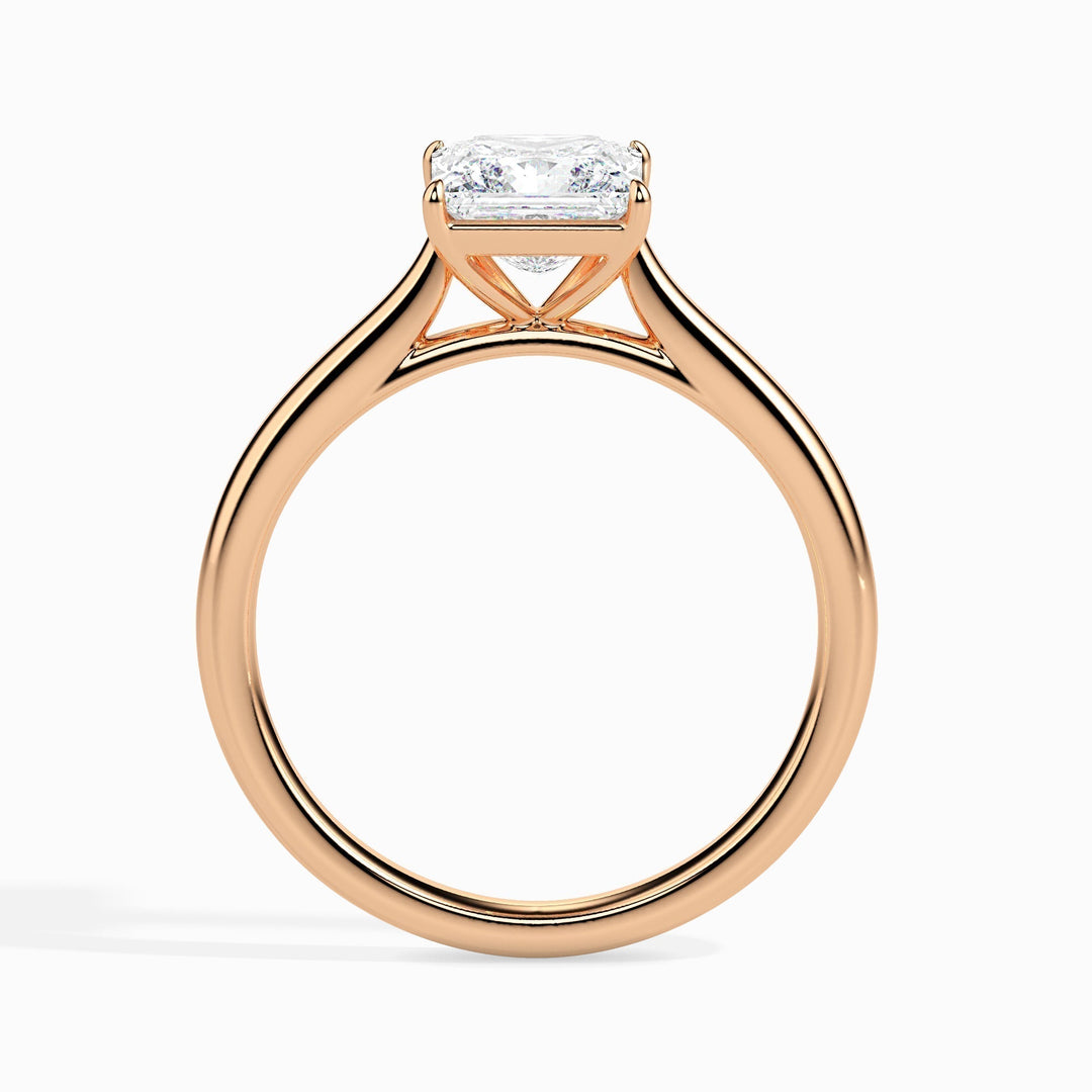 IGI Certified 1ct F-VS Princess Cut Lab-Grown Diamond Solitaire Engagement Ring in 14K or 18K Solid Gold