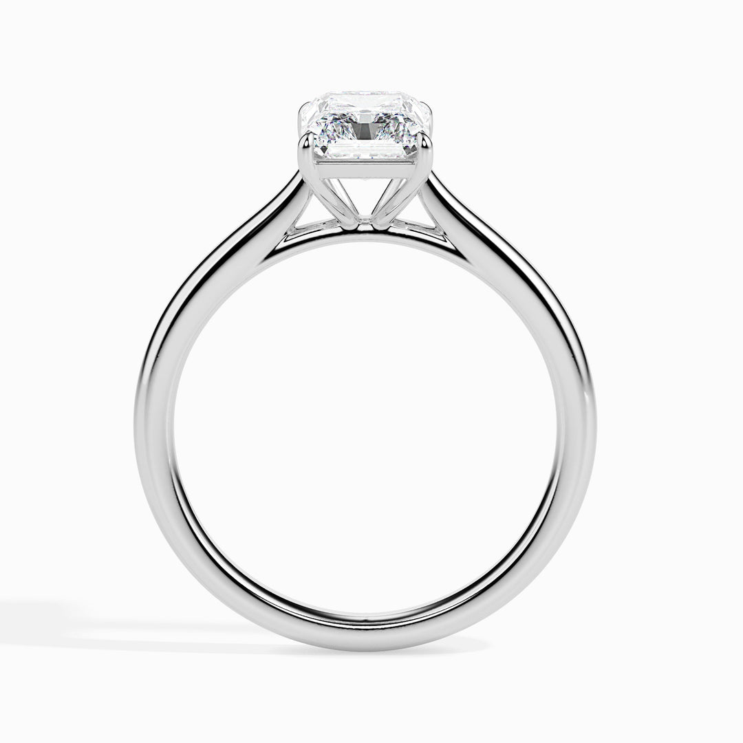 IGI Certified 1ct Radiant Cut Lab Grown Diamond Solitaire Engagement Ring in 14K or 18K Solid Gold, F Color, VS Clarity