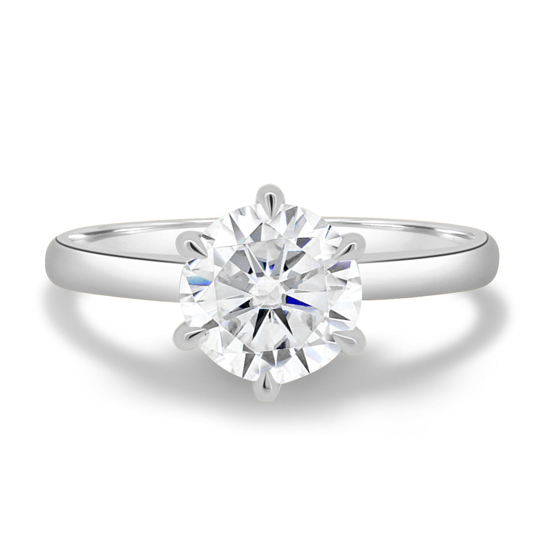 1.83 CT Round Cut Solitaire G/VS2 Lab Grown Diamond Engagement Ring