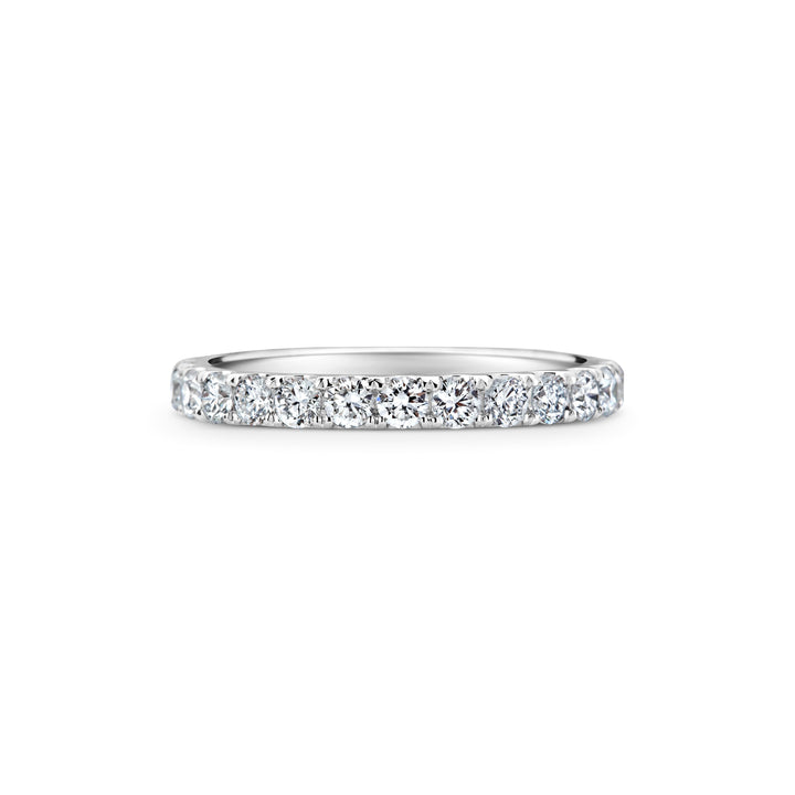 1.15 CT Round Shaped Stackable Wedding Band With Full Eternity Setting