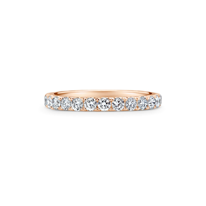 1.15 CT Round Shaped Stackable Wedding Band With Full Eternity Setting