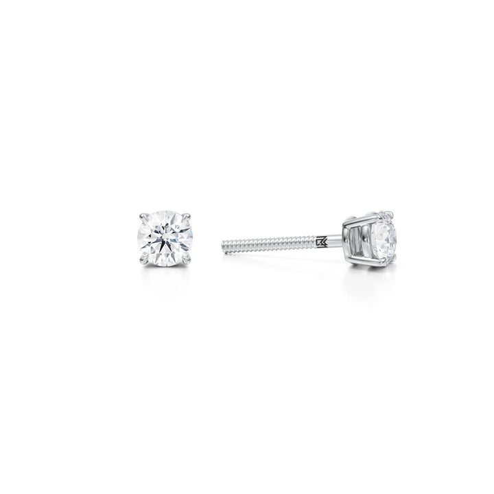 Boucles d'oreilles en diamant de laboratoire (0,50 ctw Rounds)