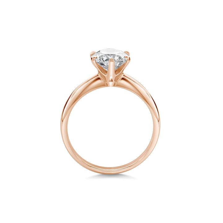 Exquisite Brilliance: IGI Certified 1.5 ct Round F-VS1 Lab Grown Diamond Engagement Ring in 14K or 18K Solid Gold
