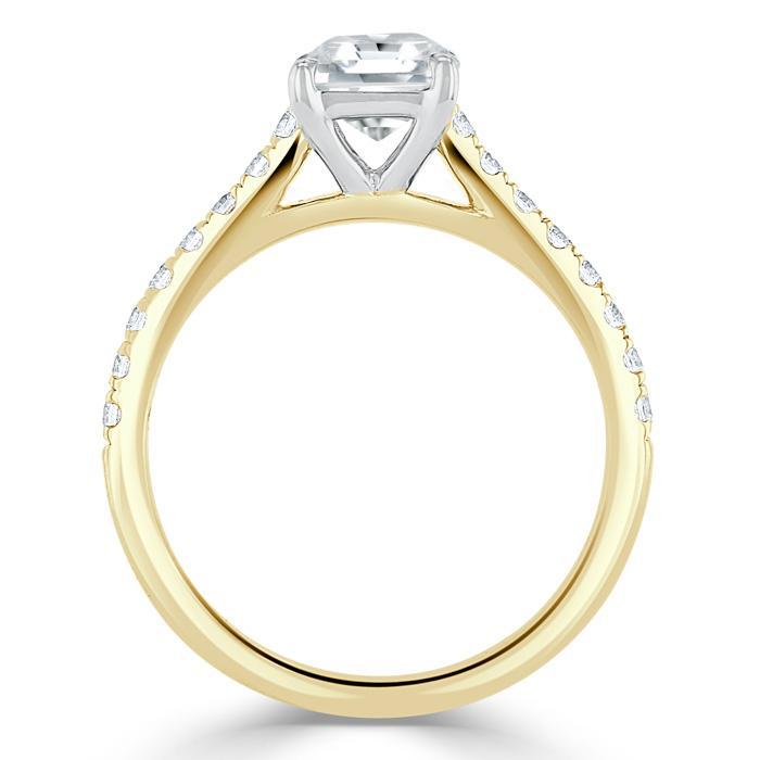 Asscher Cut Moissanite - Radiant Brilliance in Every Angle