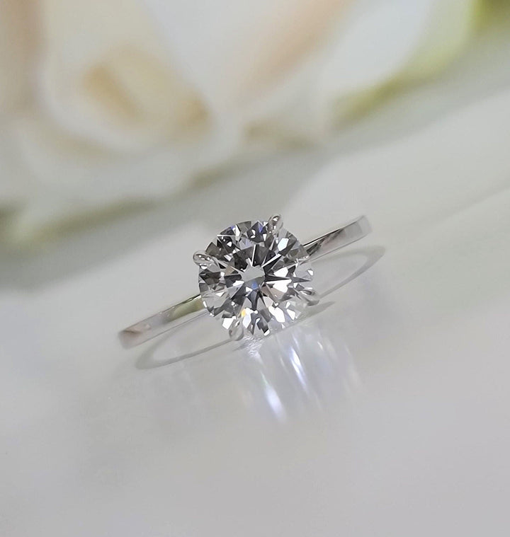 1.20 CT Round Cut Solitaire G/VS1 Lab Grown Diamond Engagement Ring