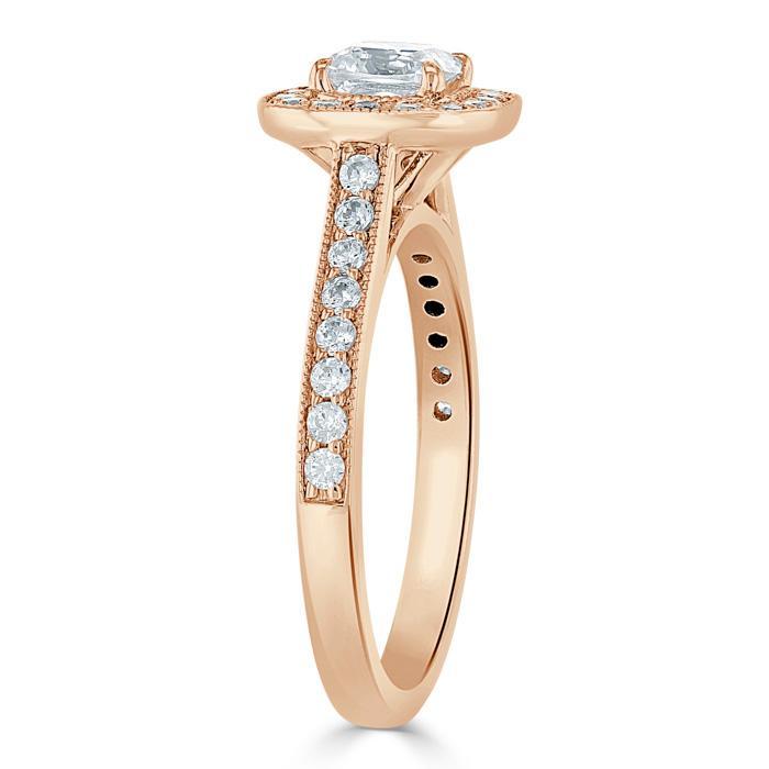 Elegant Rose Gold Engagement Ring - Exquisite Craftsmanship